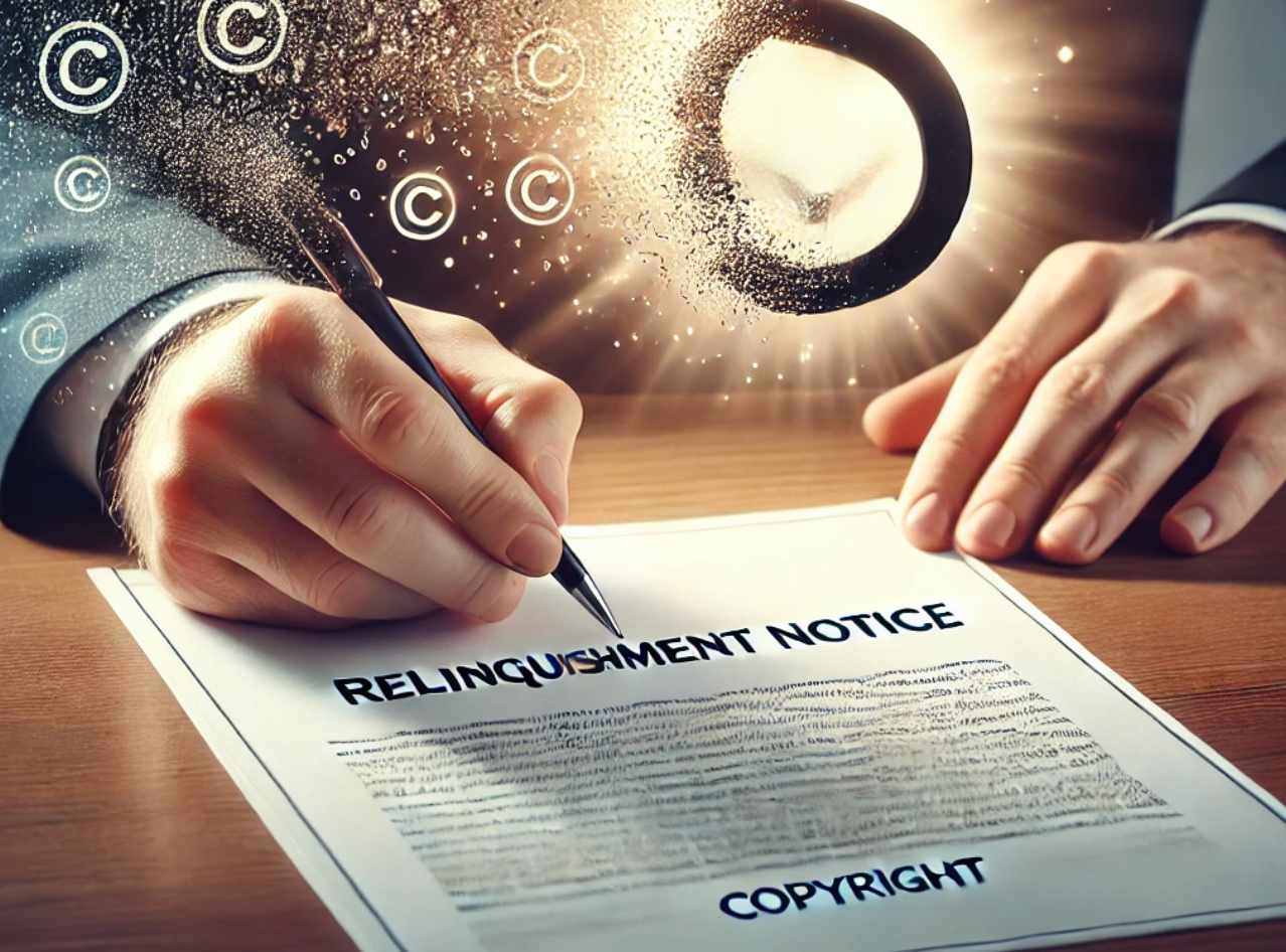 Relinquishment of Copyright