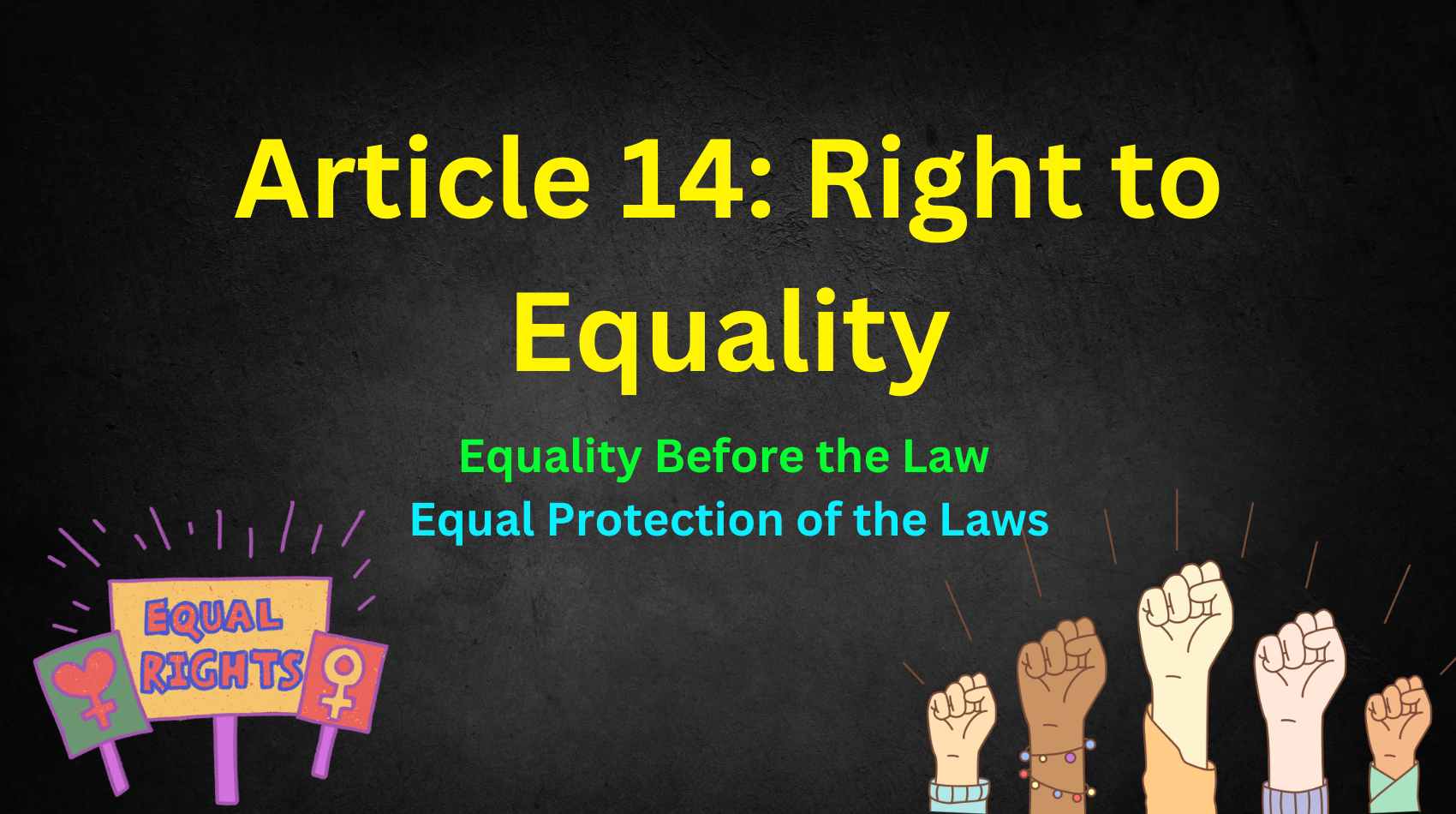 Article 14: Equality Before the Law and Equal Protection of the Laws