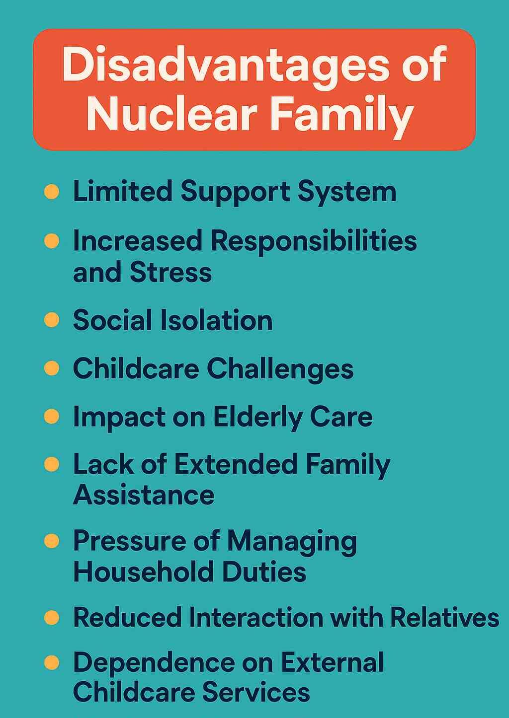 Disadvantages of a Nuclear Family