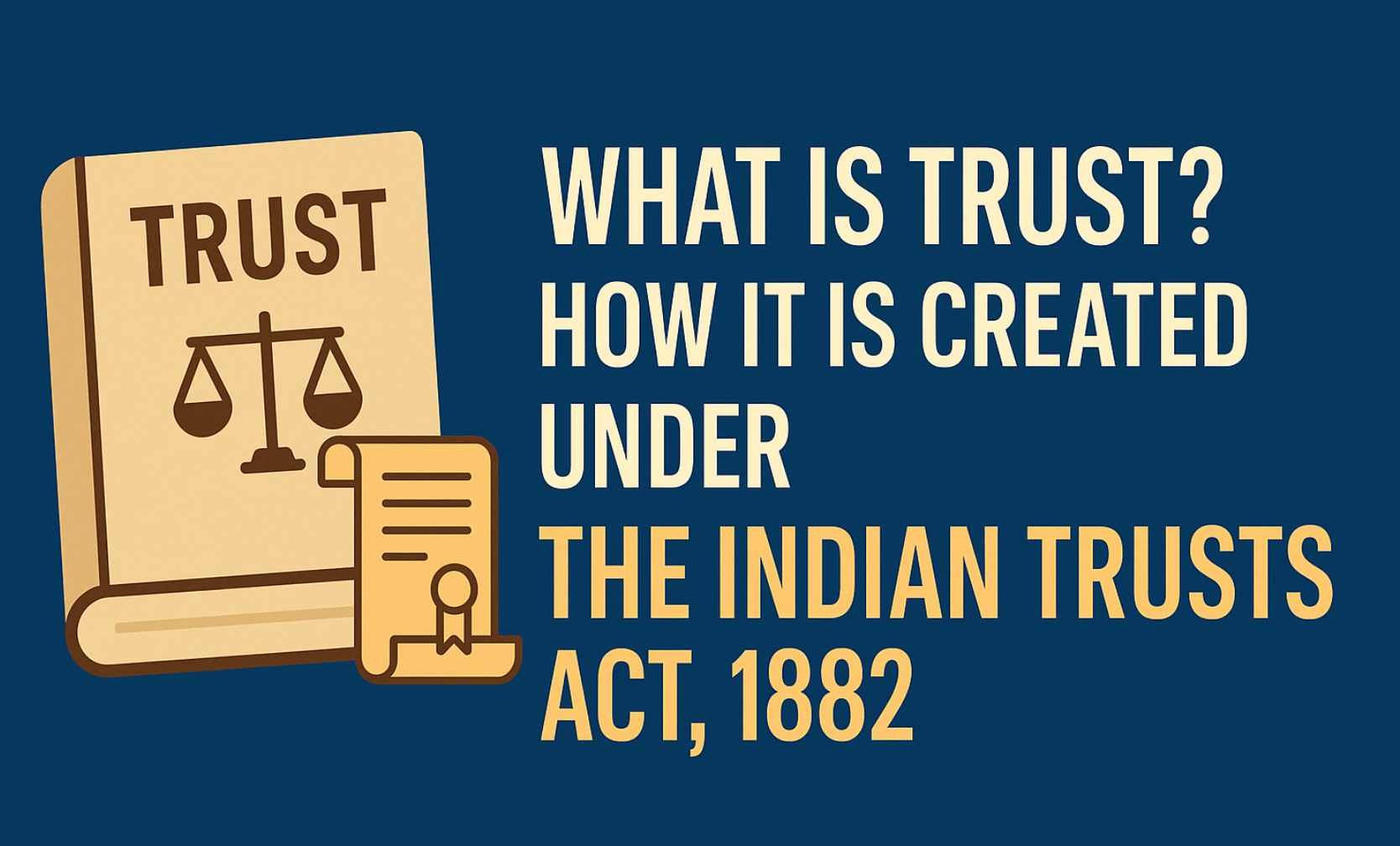 What is Trust? How It is Created Under the Indian Trusts Act, 1882