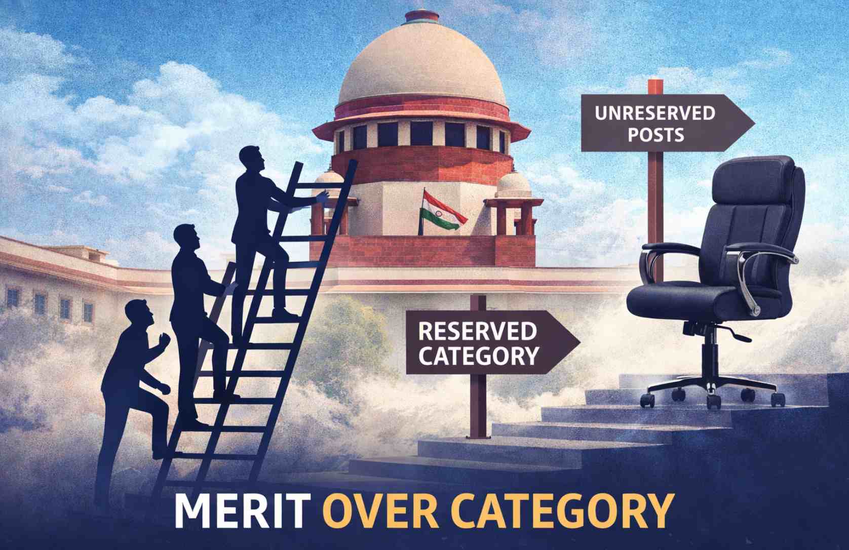 Merit is the only criterion for inclusion in the open or unreserved category: Supreme Court
